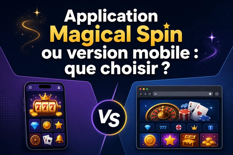 Application Magical Spin ou version mobile: que choisir?