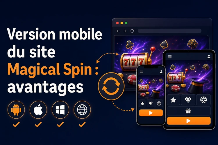 Version mobile du site Magical Spin: avantages