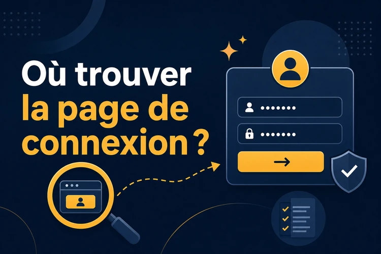 Où trouver la page de connexion?