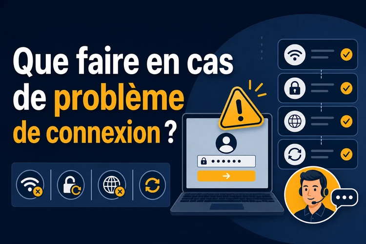 Que faire en cas de problème de connexion?