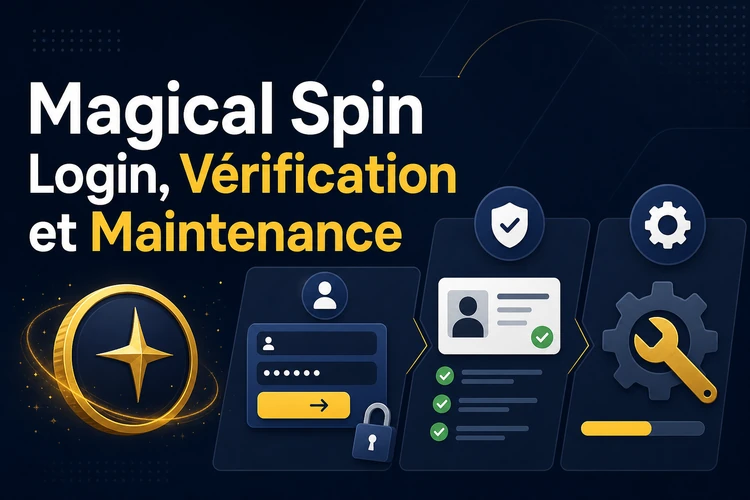 Magical Spin Login, Vérification et Maintenance: gérer votre compte