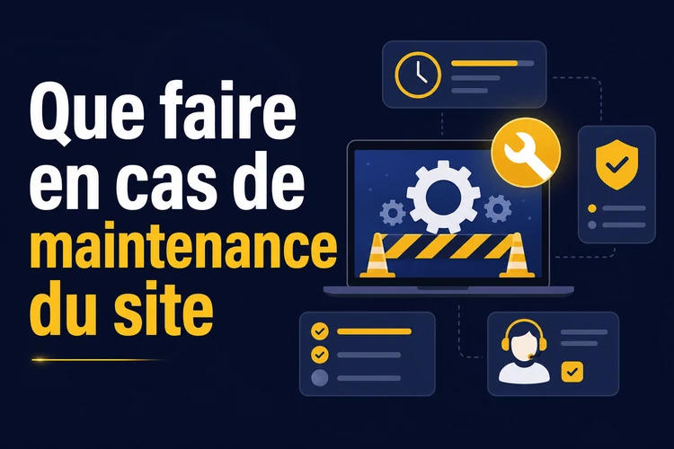 Que faire en cas de maintenance du site