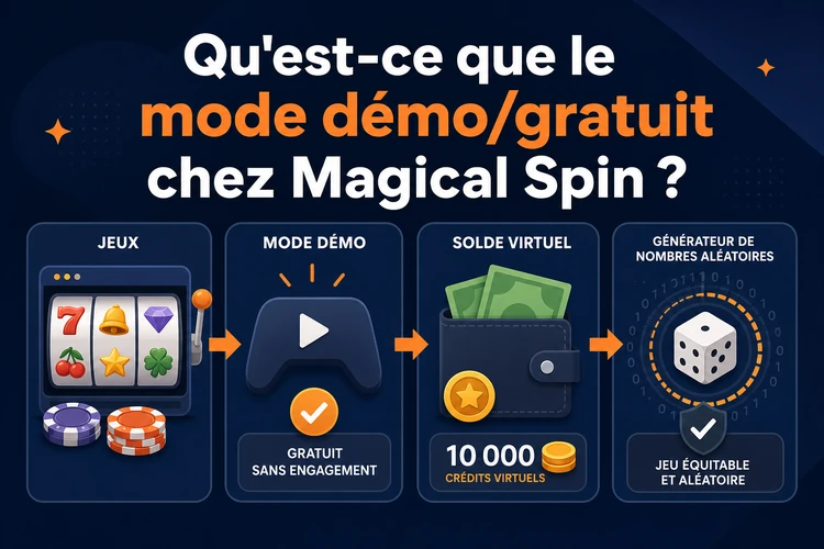 Qu'est-ce que le mode démo/gratuit chez Magical Spin?